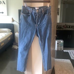 Redone 90s high rise ankle crop size 31
